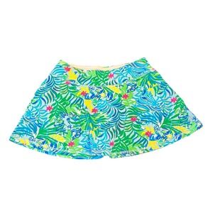 Lilly Pulitzer Luxletic Aila Skort UPF 50+ Multi Via Parigi Tropical Floral XS